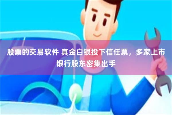 股票的交易软件 真金白银投下信任票，多家上市银行股东密集出手