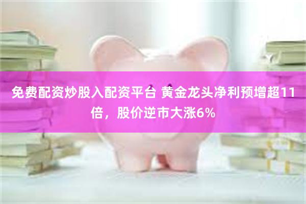免费配资炒股入配资平台 黄金龙头净利预增超11倍，股价逆市大涨6%