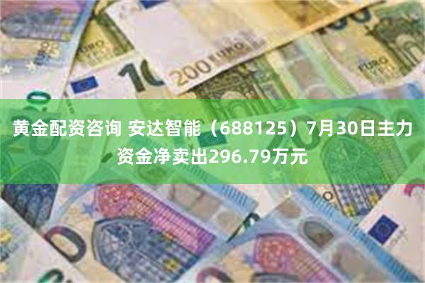 黄金配资咨询 安达智能（688125）7月30日主力资金净卖出296.79万元