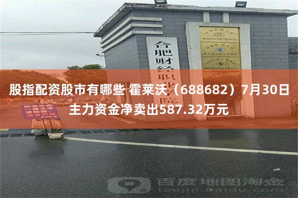 股指配资股市有哪些 霍莱沃（688682）7月30日主力资金净卖出587.32万元