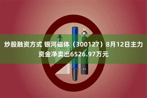 炒股融资方式 银河磁体（300127）8月12日主力资金净卖出6526.97万元
