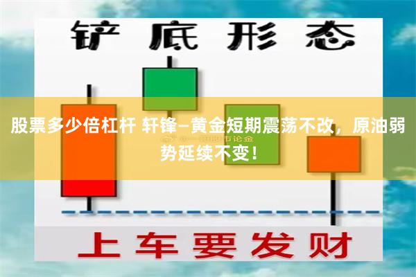 股票多少倍杠杆 轩锋—黄金短期震荡不改，原油弱势延续不变！
