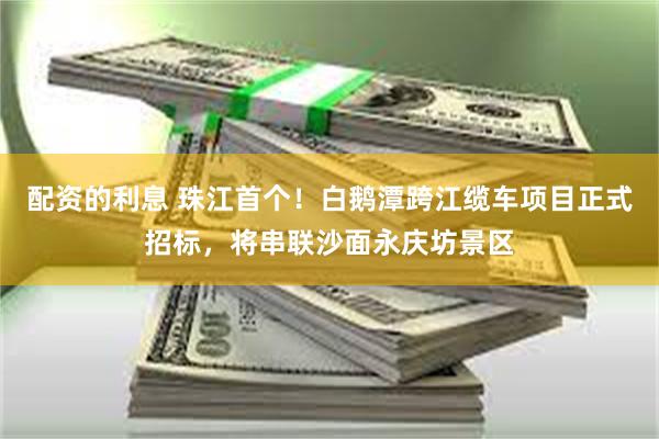 配资的利息 珠江首个！白鹅潭跨江缆车项目正式招标，将串联沙面永庆坊景区