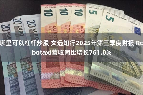 哪里可以杠杆炒股 文远知行2025年第三季度财报 Robotaxi营收同比增长761.0%