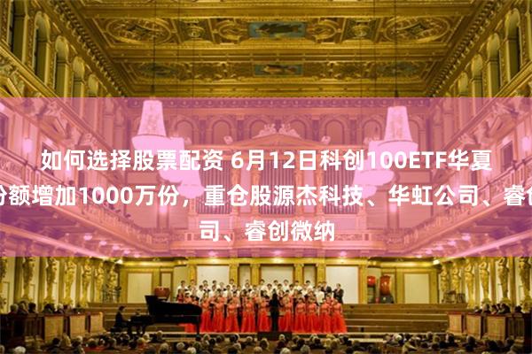 如何选择股票配资 6月12日科创100ETF华夏基金份额增加1000万份,重仓股源杰科技、华虹公司、睿创微纳