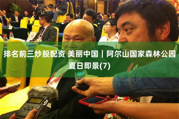 排名前三炒股配资 美丽中国｜阿尔山国家森林公园夏日即景(7)
