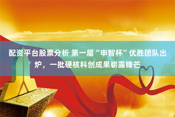 配资平台股票分析 第一届“申智杯”优胜团队出炉，一批硬核科创成果崭露锋芒