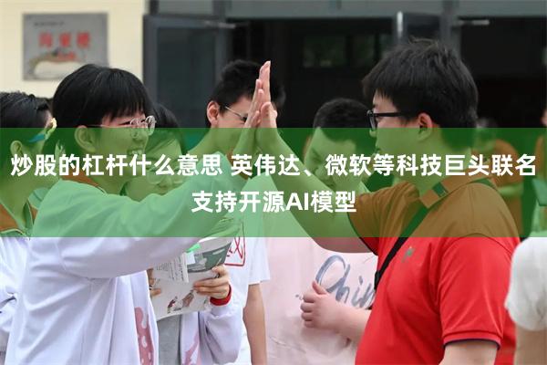 炒股的杠杆什么意思 英伟达、微软等科技巨头联名支持开源AI模型