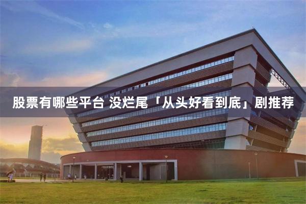 股票有哪些平台 没烂尾「从头好看到底」剧推荐