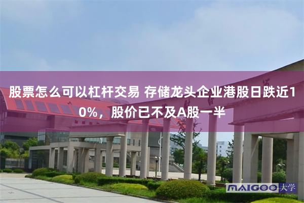 股票怎么可以杠杆交易 存储龙头企业港股日跌近10%,股价已不及A股一半