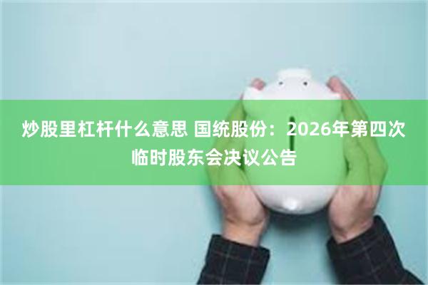 炒股里杠杆什么意思 国统股份:2026年第四次临时股东会决议公告