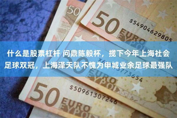 什么是股票杠杆 问鼎陈毅杯，揽下今年上海社会足球双冠，上海泽天队不愧为申城业余足球最强队